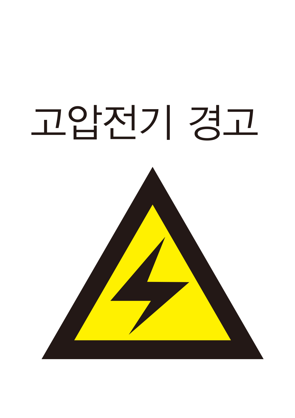 고압전기 경고(207)